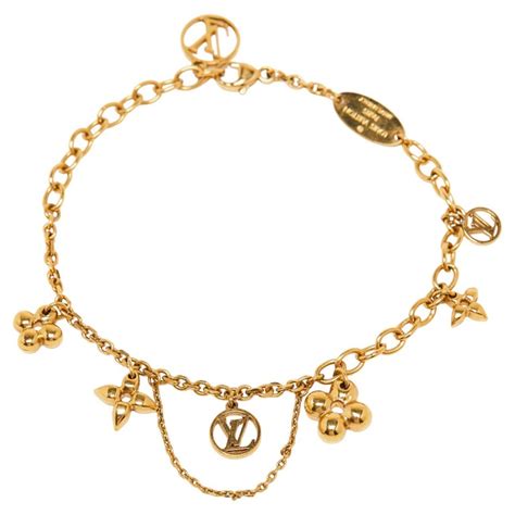 louis vuitton gold blooming supple bracelet